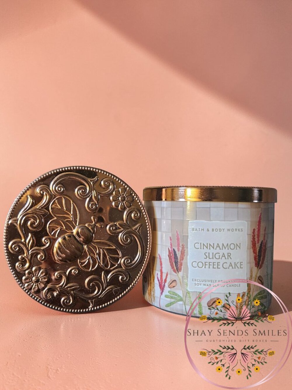 Cinnamon Sugar Coffee Cake 3 Wick Candle by Bath & Body Work Candles
